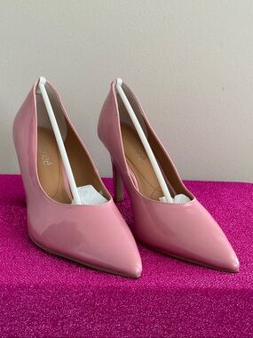 J.Renee Pink Patent Pointed-Toe High Heels